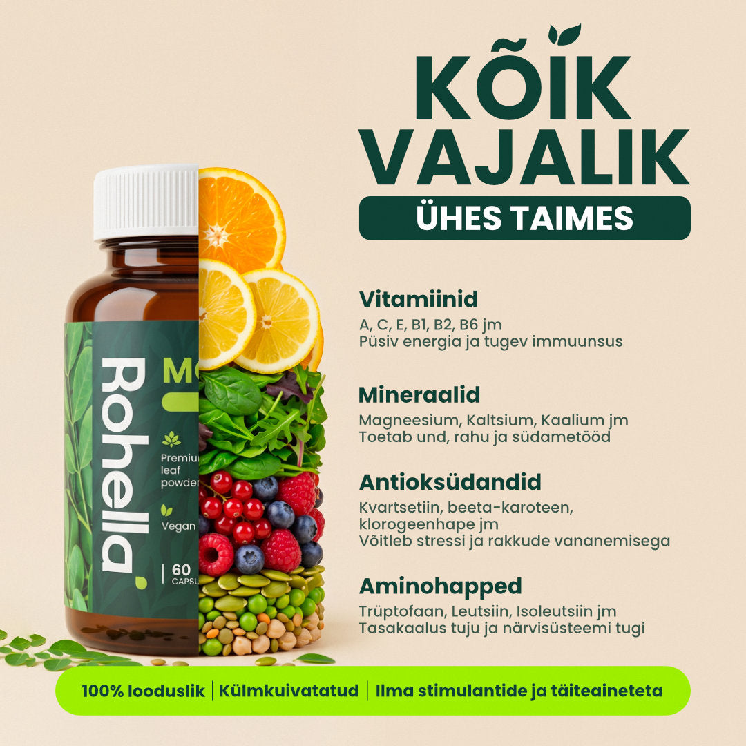 Rohella Moringa – 100% looduslik toidulisand